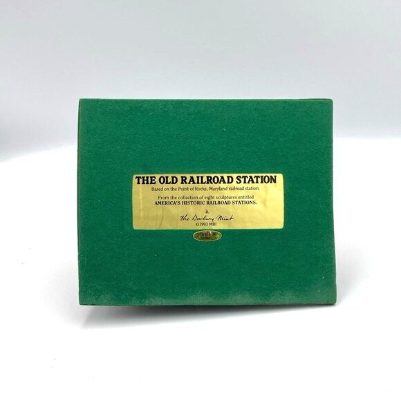 Vintage Danbury Mint The Old Railroad Station w/ Coal Car Point of Rocks MD - Picture 7 of 10